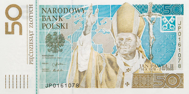 50 zł - banknot kolekcjonerski - Jan Paweł II