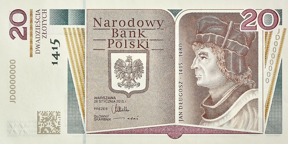 20 zł - banknot kolekcjonerski - Jan Długosz