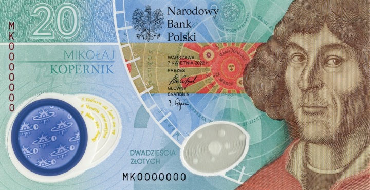 20 zł - banknot kolekcjonerski - Mikołaj Kopernik